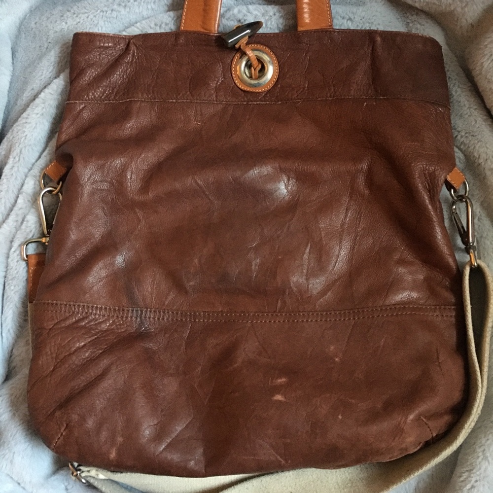 Leather Tote/Satchel - Picture 3 of 5
